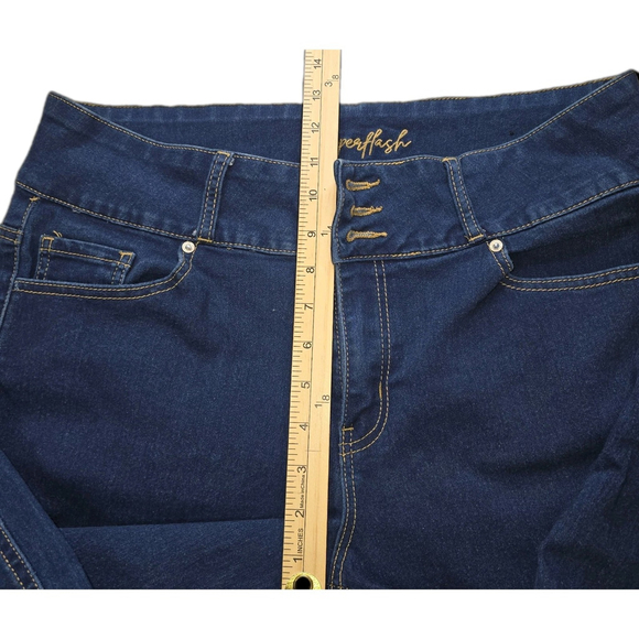 Women’s Copperflash High Rise Slim Boot Jeans 14W Stretch Dark Wash Plus Size - Picture 8 of 9